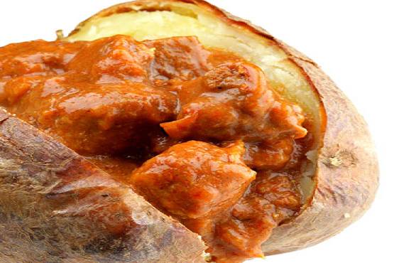 CHICKEN TIKKA JACKET POTATO